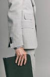 Light Grey Worsted Wool Suit